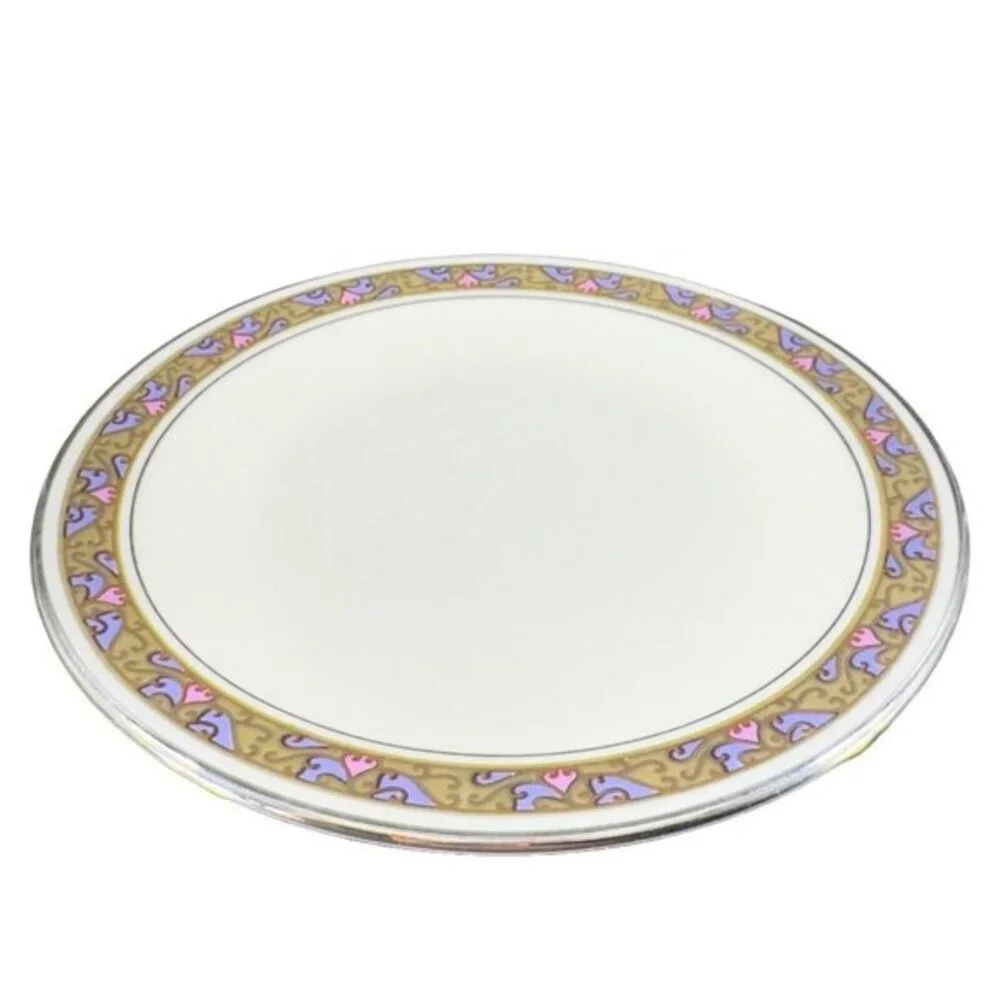 Franciscan Constantine‎ Vintage Porcelain Ceramic Dish Plate Set 5 Plates VTG